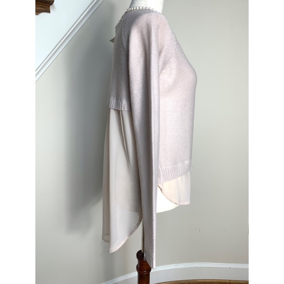 Combination blush hi low sweater, XS - Picture 14 of 16